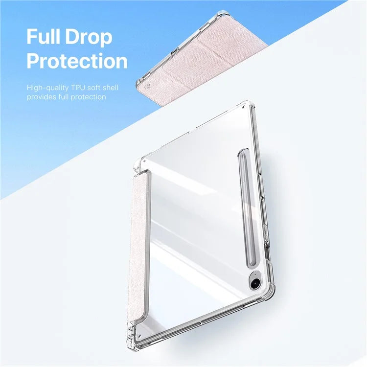 DUX DUCIS Unid Series For Samsung Galaxy Tab S9 FE / S9 Case Auto Wake / Sleep TPU+PC+Leather Clea Ablet Cover