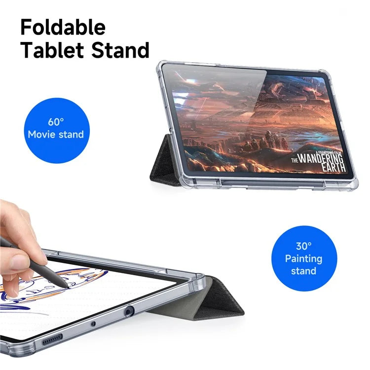 DUX DUCIS Unid Series For Samsung Galaxy Tab S6 Lite (2024) / (2022) / (2020) Case Auto Wake / Sleep TPU+PC+Leather Clear Tablet Cover