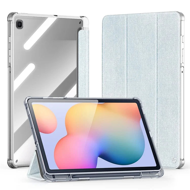 DUX DUCIS Unid Series For Samsung Galaxy Tab S6 Lite (2024) / (2022) / (2020) Case Auto Wake / Sleep TPU+PC+Leather Clear Tablet Cover