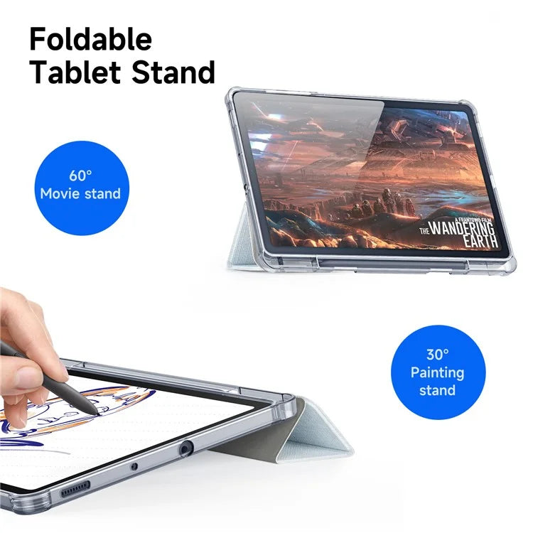 DUX DUCIS Unid Series For Samsung Galaxy Tab S6 Lite (2024) / (2022) / (2020) Case Auto Wake / Sleep TPU+PC+Leather Clear Tablet Cover