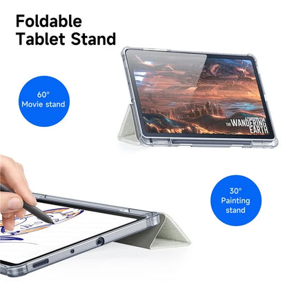 DUX DUCIS Unid Series For Samsung Galaxy Tab S6 Lite (2024) / (2022) / (2020) Case Auto Wake / Sleep TPU+PC+Leather Clear Tablet Cover