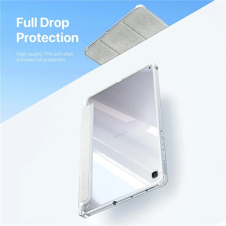 DUX DUCIS Unid Series For Samsung Galaxy Tab S6 Lite (2024) / (2022) / (2020) Case Auto Wake / Sleep TPU+PC+Leather Clear Tablet Cover