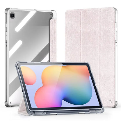 DUX DUCIS Unid Series For Samsung Galaxy Tab S6 Lite (2024) / (2022) / (2020) Case Auto Wake / Sleep TPU+PC+Leather Clear Tablet Cover
