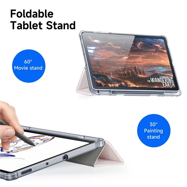 DUX DUCIS Unid Series For Samsung Galaxy Tab S6 Lite (2024) / (2022) / (2020) Case Auto Wake / Sleep TPU+PC+Leather Clear Tablet Cover