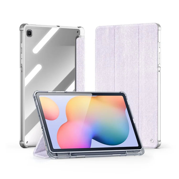 DUX DUCIS Unid Series For Samsung Galaxy Tab S6 Lite (2024) / (2022) / (2020) Case Auto Wake / Sleep TPU+PC+Leather Clear Tablet Cover