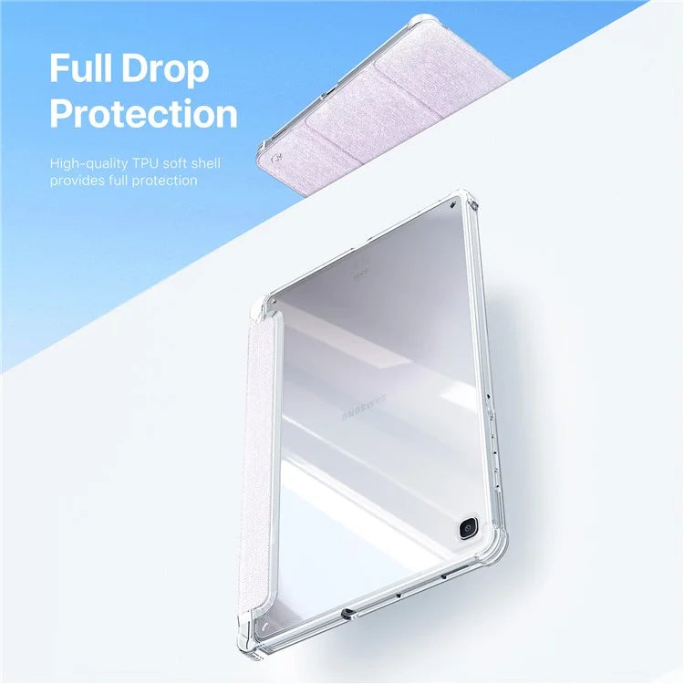 DUX DUCIS Unid Series For Samsung Galaxy Tab S6 Lite (2024) / (2022) / (2020) Case Auto Wake / Sleep TPU+PC+Leather Clear Tablet Cover