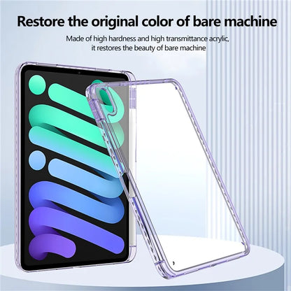 For iPad 10.9 (2022) Case Clear TPU Tablet Protective Cover with Pen Slot