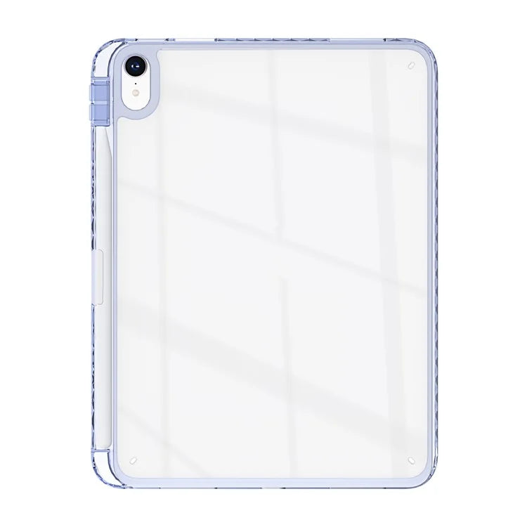 For iPad 10.9 (2022) Case Clear TPU Tablet Protective Cover with Pen Slot