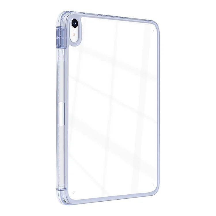 For iPad 10.9 (2022) Case Clear TPU Tablet Protective Cover with Pen Slot
