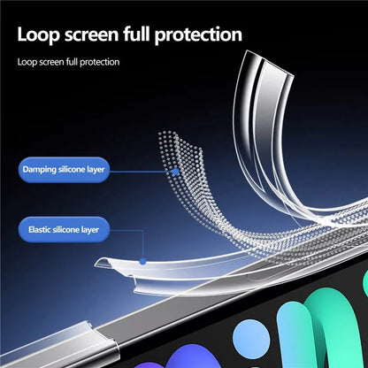For iPad 10.9 (2022) Case Clear TPU Tablet Protective Cover with Pen Slot