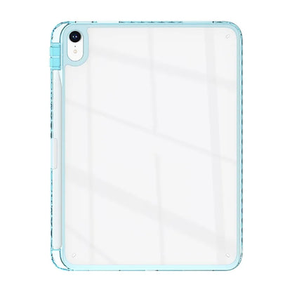 For iPad 10.9 (2022) Case Clear TPU Tablet Protective Cover with Pen Slot