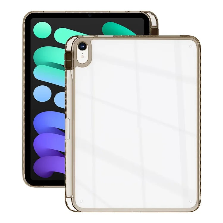 For iPad 10.9 (2022) Case Clear TPU Tablet Protective Cover with Pen Slot