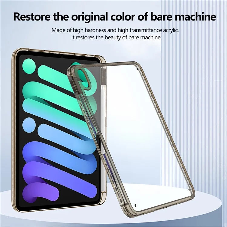 For iPad 10.9 (2022) Case Clear TPU Tablet Protective Cover with Pen Slot