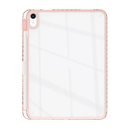 For iPad 10.9 (2022) Case Clear TPU Tablet Protective Cover with Pen Slot