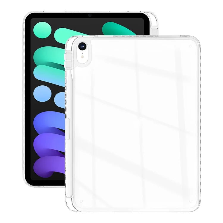 For iPad 10.9 (2022) Case Clear TPU Tablet Protective Cover with Pen Slot