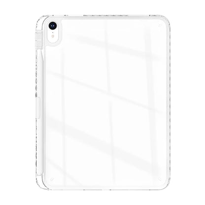 For iPad 10.9 (2022) Case Clear TPU Tablet Protective Cover with Pen Slot