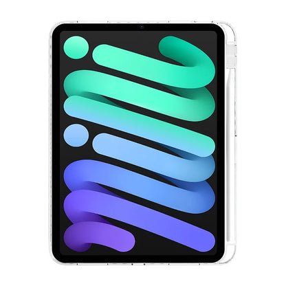 For iPad 10.9 (2022) Case Clear TPU Tablet Protective Cover with Pen Slot