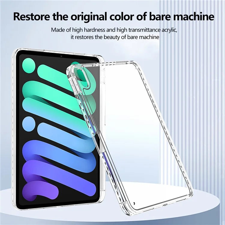 For iPad 10.9 (2022) Case Clear TPU Tablet Protective Cover with Pen Slot