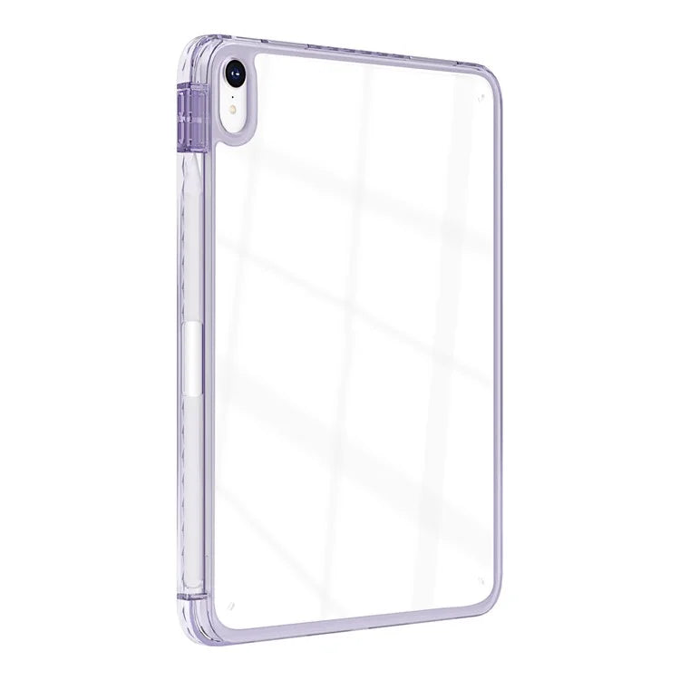 For iPad Air 13 (2024) Case Clear TPU Tablet Protective Cover with Pen Slot