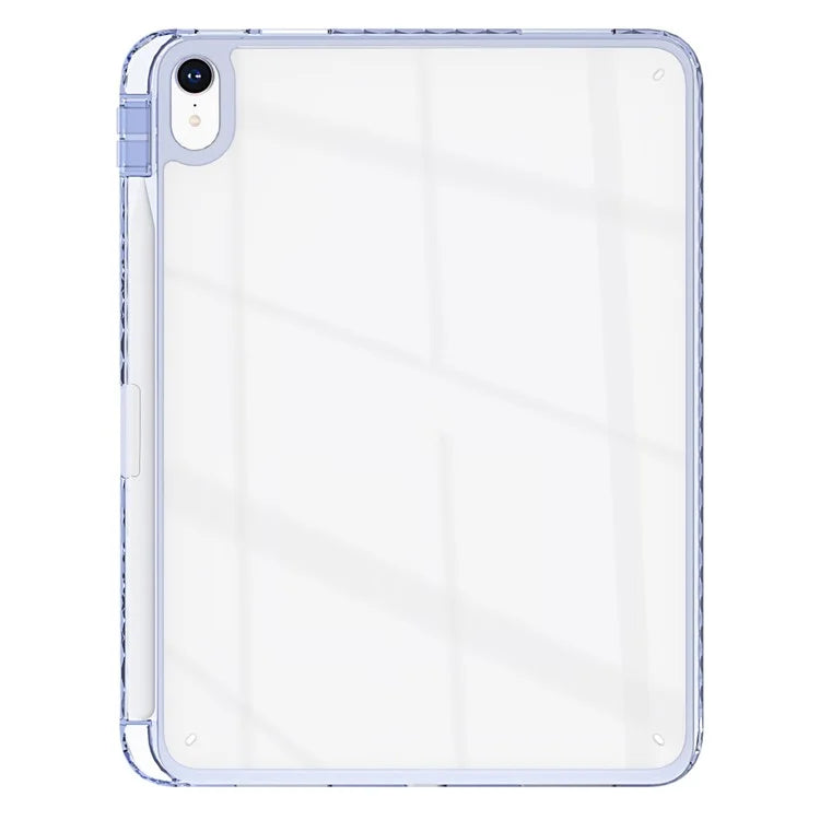 For iPad Air 13 (2024) Case Clear TPU Tablet Protective Cover with Pen Slot