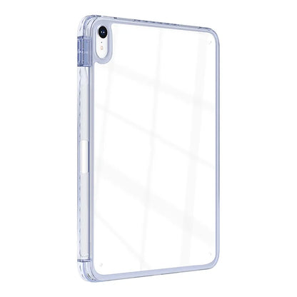 For iPad Air 13 (2024) Case Clear TPU Tablet Protective Cover with Pen Slot