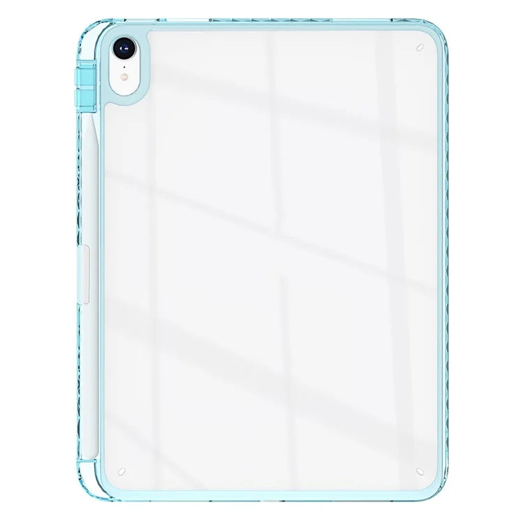 For iPad Air 13 (2024) Case Clear TPU Tablet Protective Cover with Pen Slot