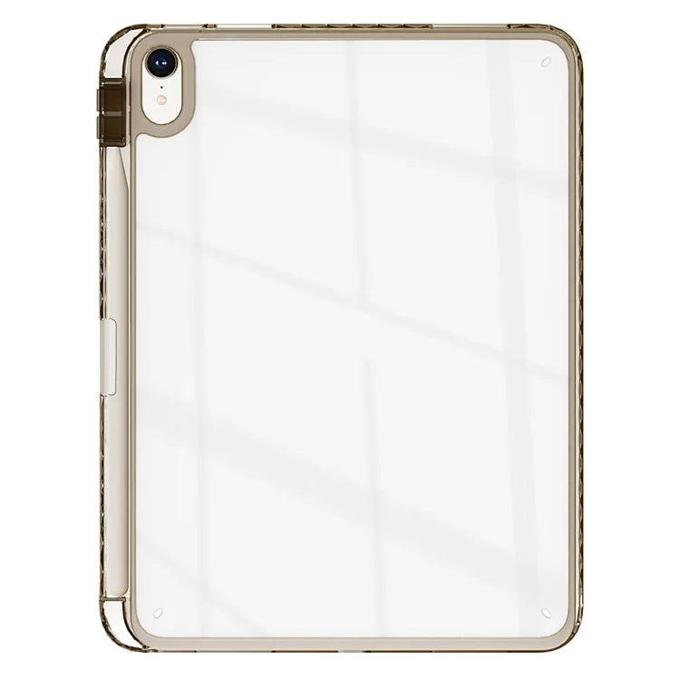 For iPad Air 13 (2024) Case Clear TPU Tablet Protective Cover with Pen Slot