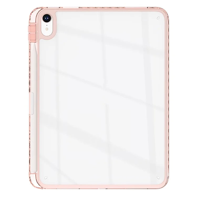 For iPad Air 13 (2024) Case Clear TPU Tablet Protective Cover with Pen Slot