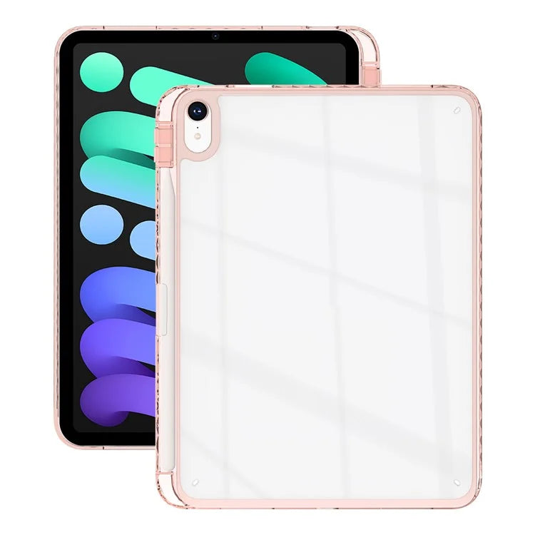 For iPad Air 13 (2024) Case Clear TPU Tablet Protective Cover with Pen Slot