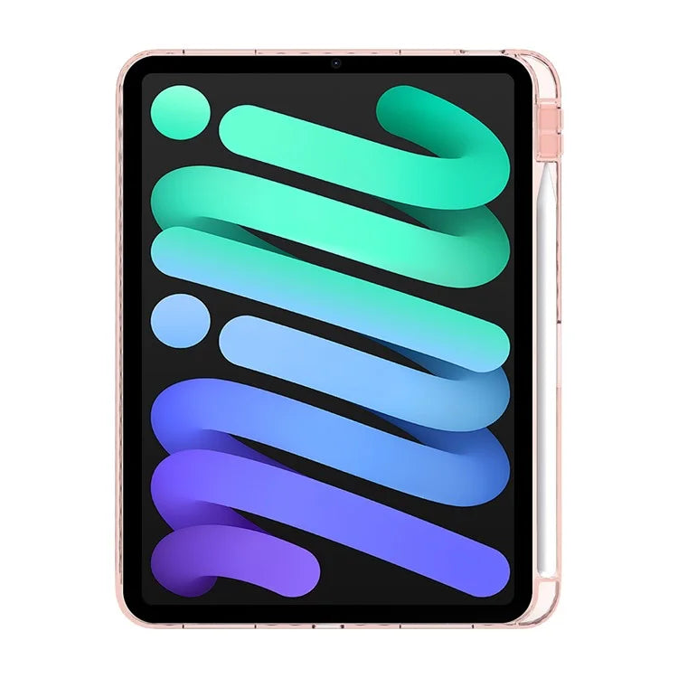 For iPad Air 13 (2024) Case Clear TPU Tablet Protective Cover with Pen Slot