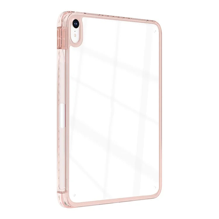 For iPad Air 13 (2024) Case Clear TPU Tablet Protective Cover with Pen Slot