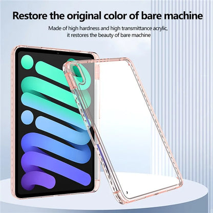 For iPad Air 13 (2024) Case Clear TPU Tablet Protective Cover with Pen Slot