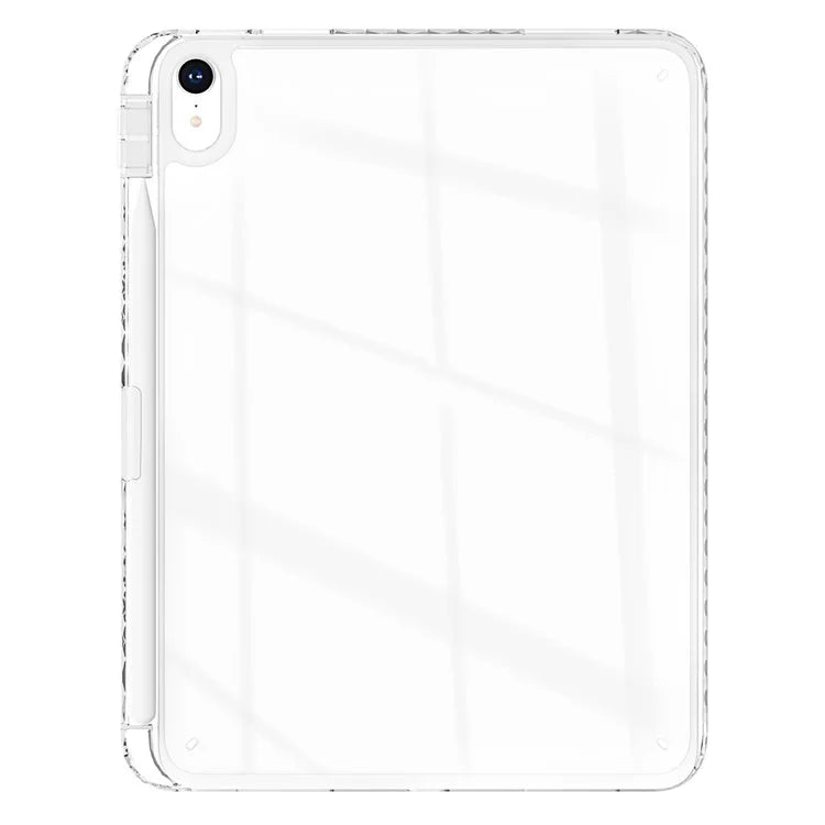 For iPad Air 13 (2024) Case Clear TPU Tablet Protective Cover with Pen Slot