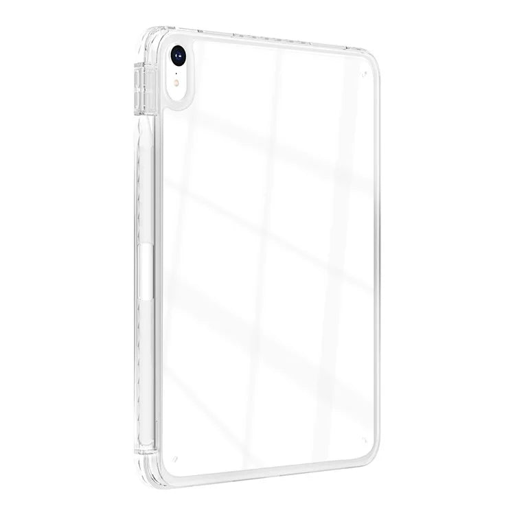 For iPad Air 13 (2024) Case Clear TPU Tablet Protective Cover with Pen Slot