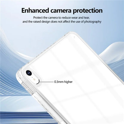 For iPad Air 13 (2024) Case Clear TPU Tablet Protective Cover with Pen Slot