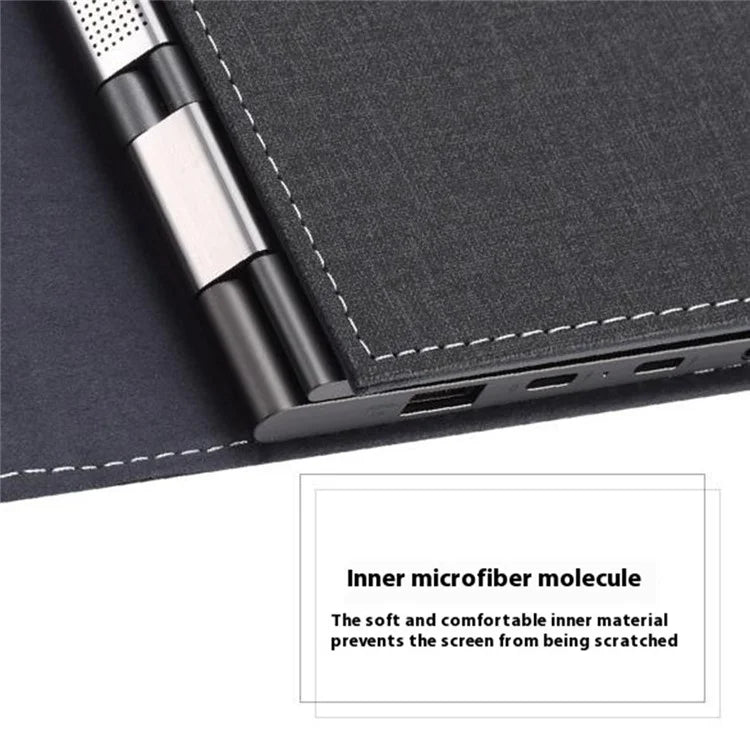 For Microsoft Surface Laptop 7 13.8-inch Case PU + Real Microfiber Leather Tablet Protective Case Business Tablet Cover