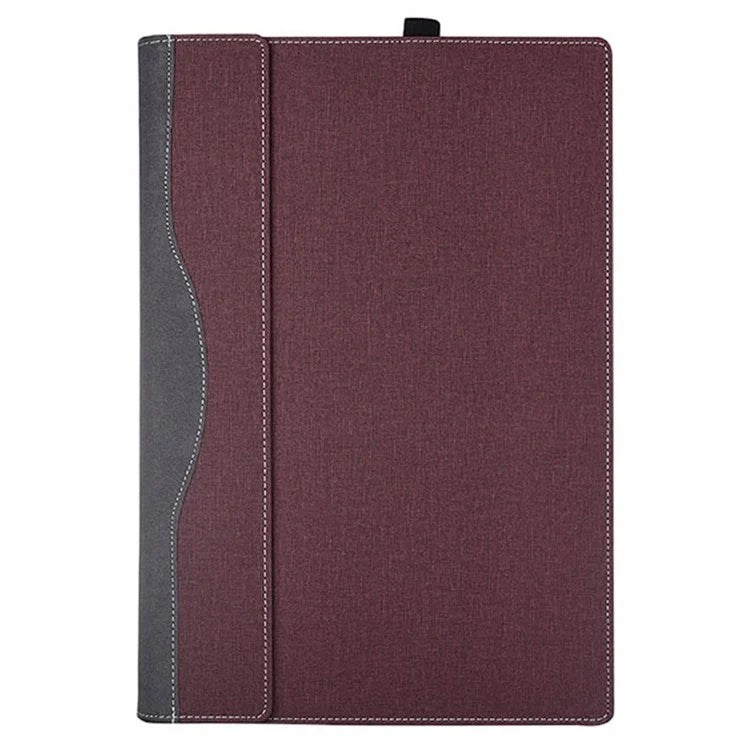 For Microsoft Surface Laptop 7 13.8-inch Case PU + Real Microfiber Leather Tablet Protective Case Business Tablet Cover