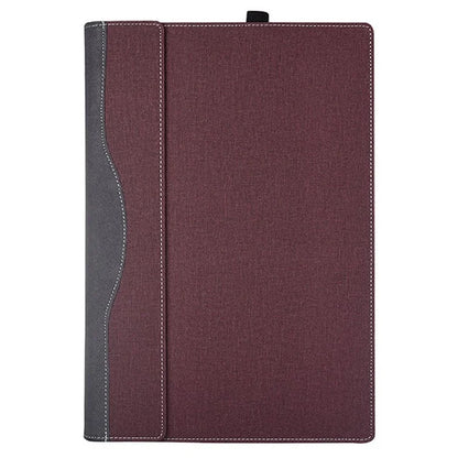 For Microsoft Surface Laptop 7 13.8-inch Case PU + Real Microfiber Leather Tablet Protective Case Business Tablet Cover