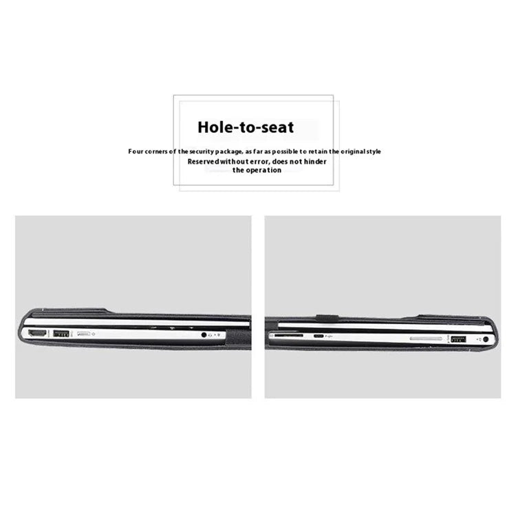 For Microsoft Surface Laptop 7 13.8-inch Case PU + Real Microfiber Leather Tablet Protective Case Business Tablet Cover