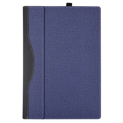 For Microsoft Surface Laptop 7 13.8-inch Case PU + Real Microfiber Leather Tablet Protective Case Business Tablet Cover