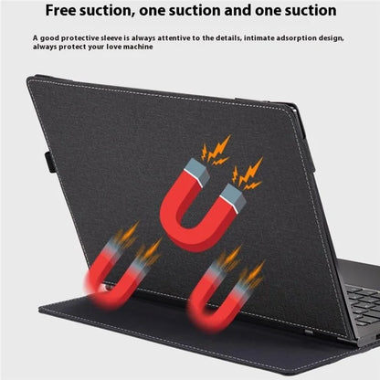 For Microsoft Surface Laptop 7 13.8-inch Case PU + Real Microfiber Leather Tablet Protective Case Business Tablet Cover