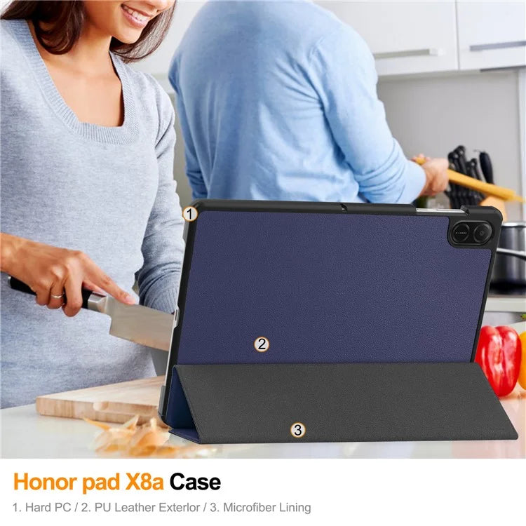 For Honor Pad X8a Case Anti-Drop Leather Stand Tablet Cover