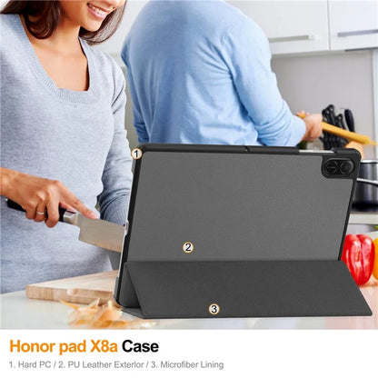 For Honor Pad X8a Case Anti-Drop Leather Stand Tablet Cover