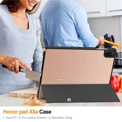 For Honor Pad X8a Case Anti-Drop Leather Stand Tablet Cover