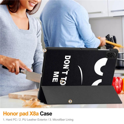 For Honor Pad X8a Case Pattern Print Leather Stand Tablet Cover