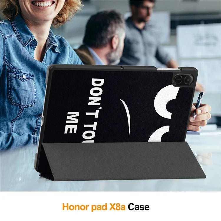 For Honor Pad X8a Case Pattern Print Leather Stand Tablet Cover