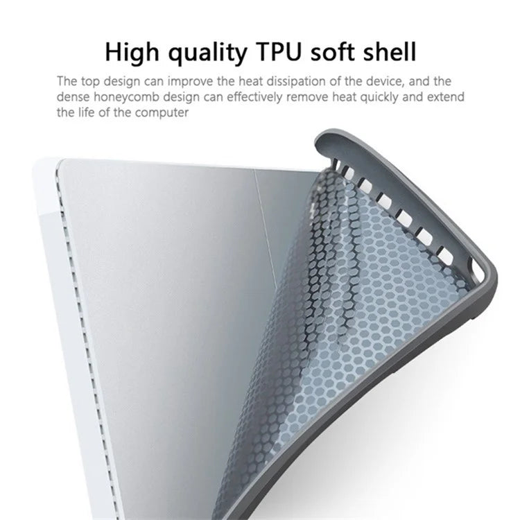For Microsoft Surface Pro 10 Case Flip Cloth Texture TPU + PU Leather Laptop Notebook Bag Protective Case with Stand