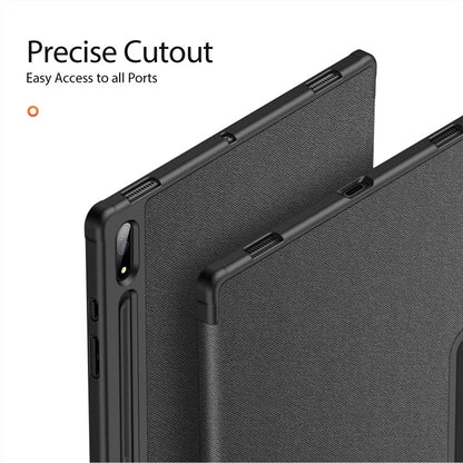 DUX DUCIS Domo Series for Samsung Galaxy Tab S10 Ultra Case Tri-Fold Stand Leather Cover Auto Wake / Sleep