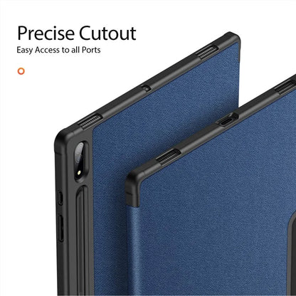 DUX DUCIS Domo Series for Samsung Galaxy Tab S10 Ultra Case Tri-Fold Stand Leather Cover Auto Wake / Sleep