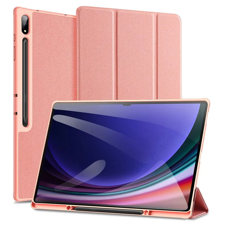DUX DUCIS Domo Series for Samsung Galaxy Tab S10 Ultra Case Tri-Fold Stand Leather Cover Auto Wake / Sleep